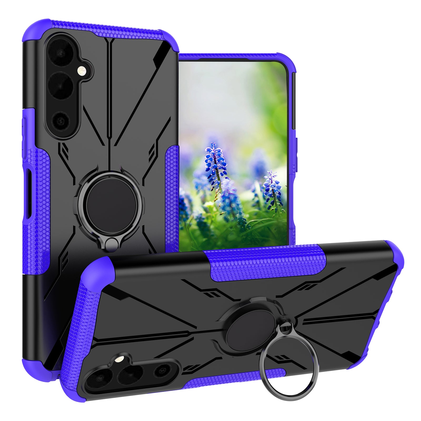 For Tecno Pova Neo 2 4G Ring Holder Kickstand Phone Cover Hard PC Soft TPU Cell Phone Case For Tecno Pova Neo 2 4G Ring Holder Kickstand Phone Cover Hard PC Soft TPU Cell Phone Case